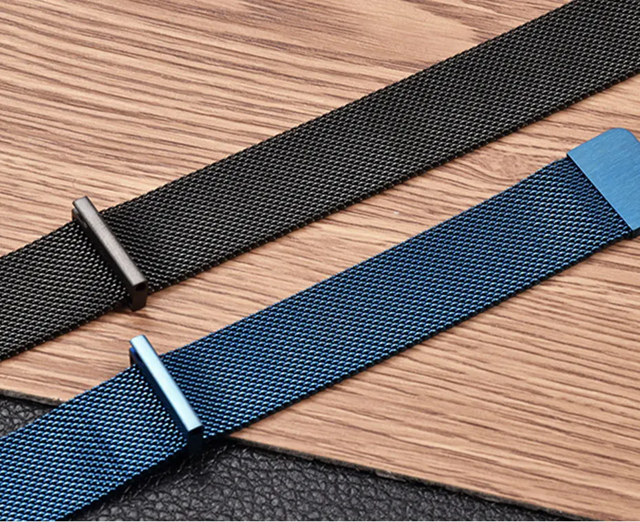 UTHAI Edelstahl-Magnetgeflechtarmband, universell, 16 mm, 18 mm, 20 mm, 22 mm, 24 mm, Uhrenarmband, Schnellverschluss-Uhrenarmbänder – Detail 3