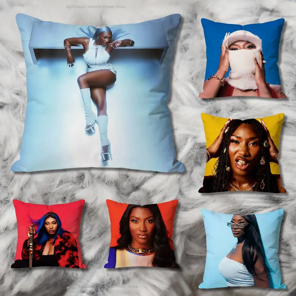 

A-Aya N-Nakamura Destinee Pillow Cases for Bedroom Living Room Sofa Home Decor Polyester Cushion Cover with Zipper