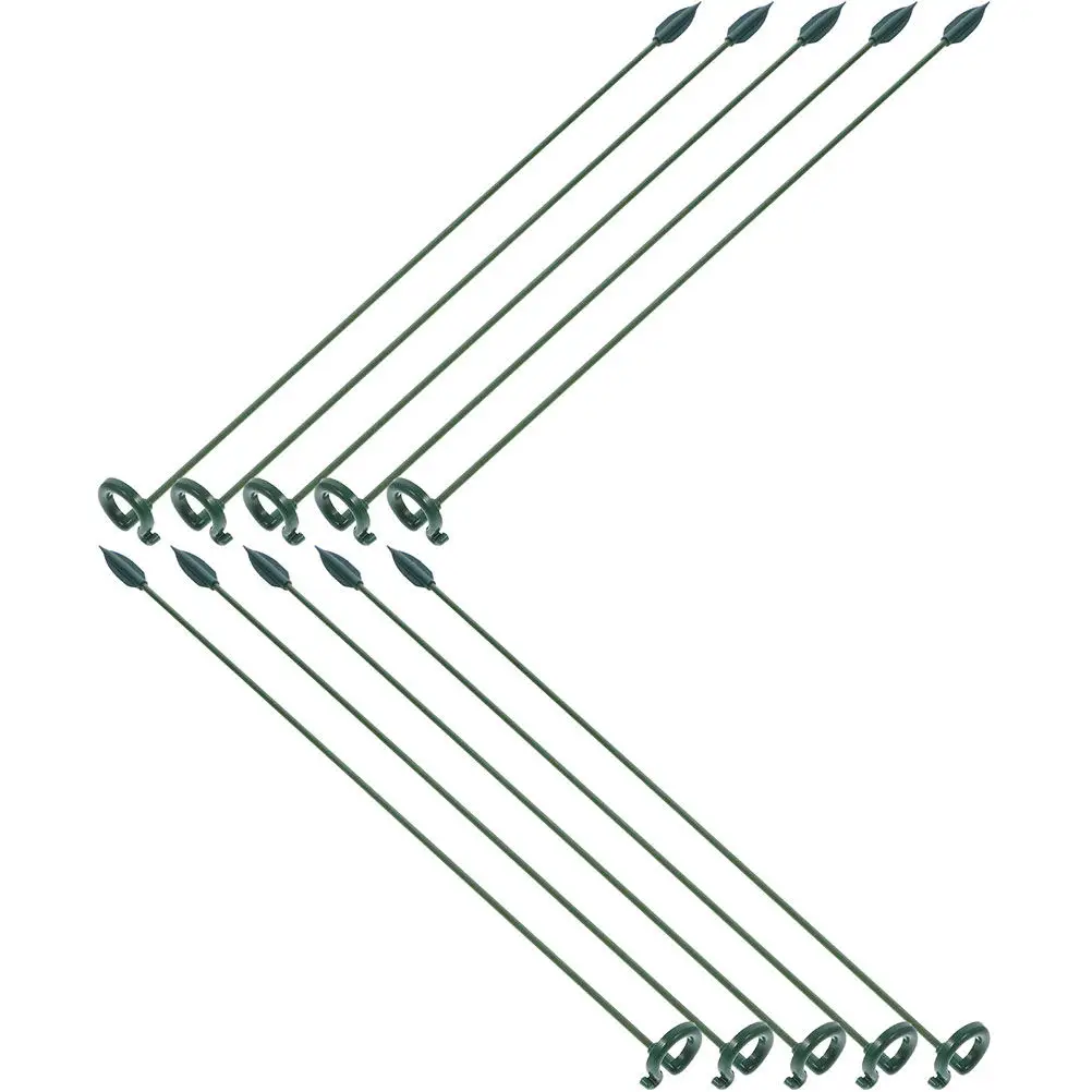 

10Pcs Small Plant Stake for Climbing Plants Reusable Garden Stake Holder for Pots Patio Lawn Ornamental Plant Support Rack