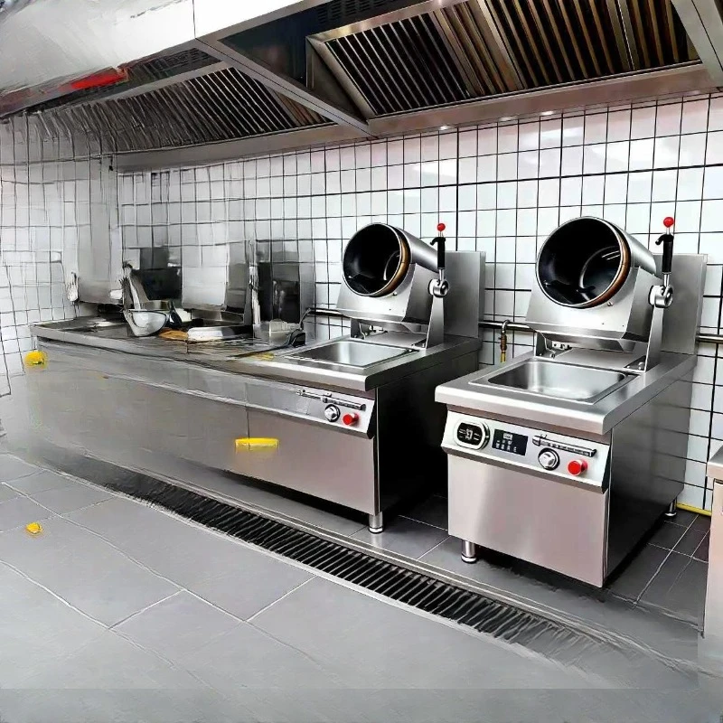 

Roller cooking machine Commercial automatic intelligent cooking robot canteen automatic cooking machine Fried rice machine