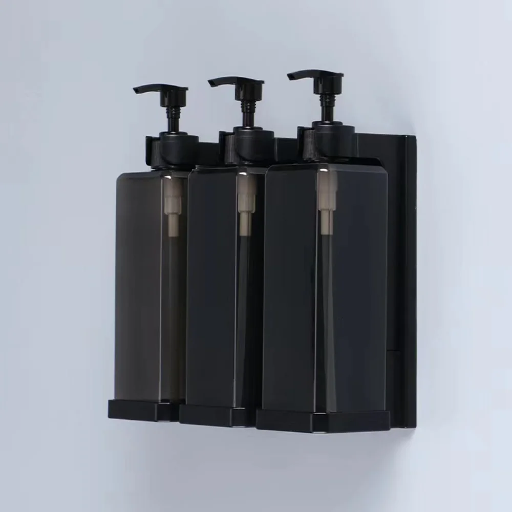 Hotel Shampoo and Shower Gel Separate Bottles Wall Mounted No Punching Hand Sanitizer Boxes Wall Mounted Manual Soap Dispensers