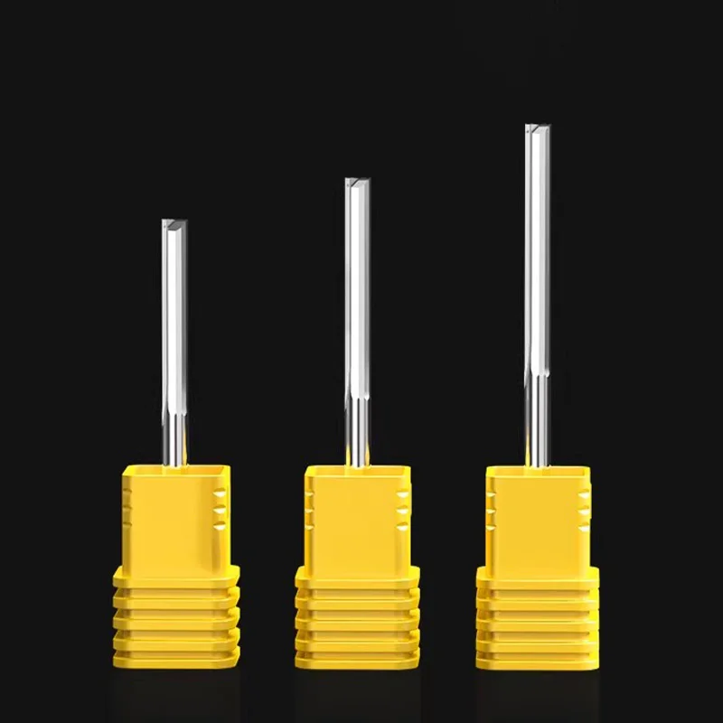 

LIDIAO 3,175 мм прямая фреза с двойной канавкой для МДФ деревянная прямая концевая фреза фреза гравировальный инструмент с ЧПУ