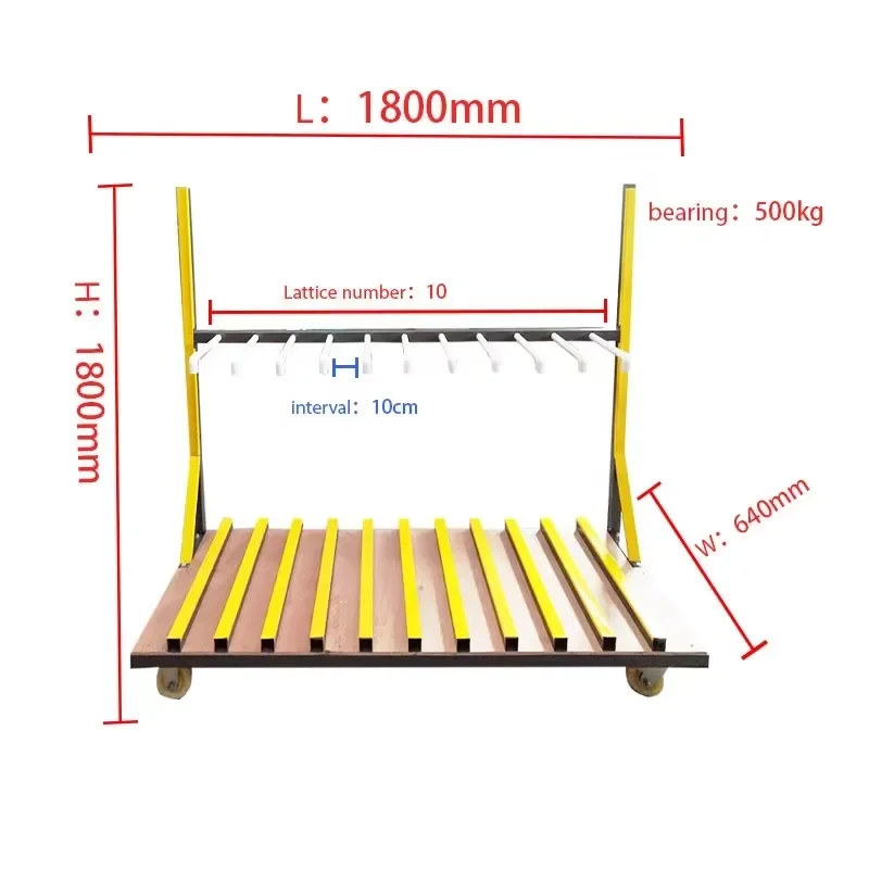 Premium Board Workshop Necessities 10 Girds Vertical Aluminum Storage Rack