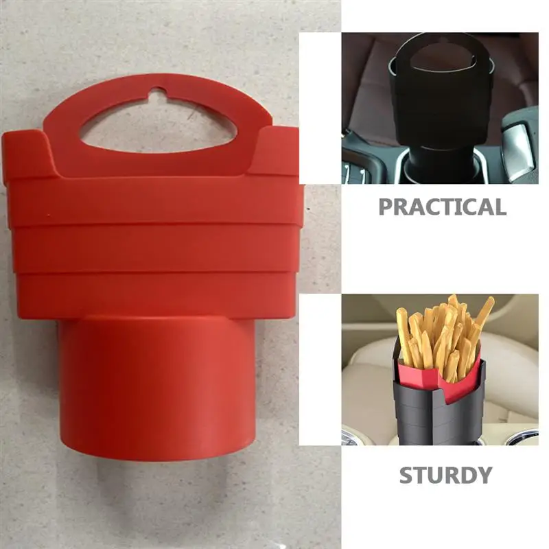 2pcs French Fry Cup Holders Mobile Phone Holders Car Interior French Fries Holders Food Holders Phone Storage Holders for Car