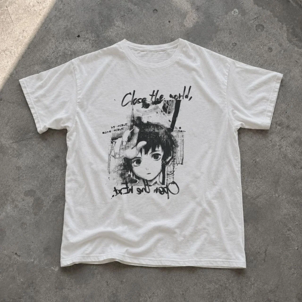 New Arrivals: Anime-style printed crew-neck T-shirts, '90s retro cropped tops, Y2K “grunge” style, and 2000s-style tops—unisex