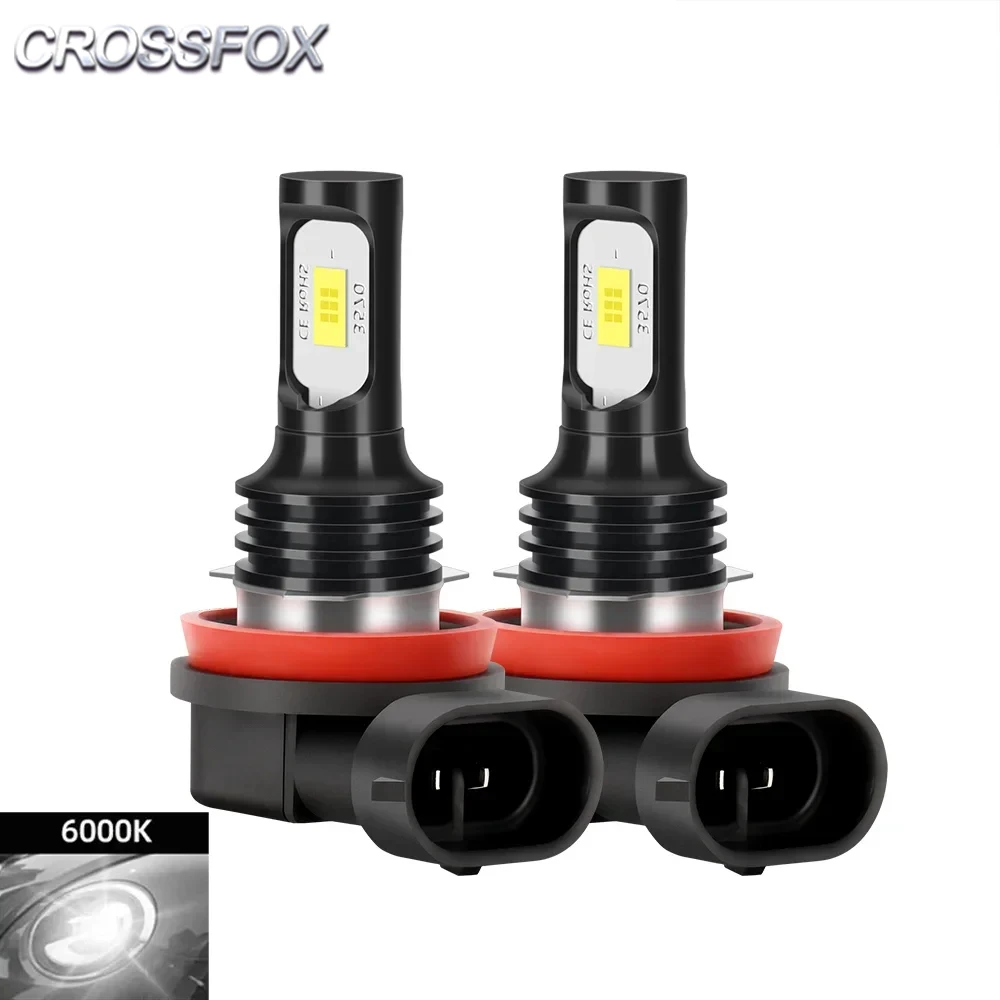 

Светодиодные лампы для противотуманных фар CROSSFOX 2X H8 H9 H11 100W 10000LM 9005 HB3 9006 HB4 880 881 5202 PSX24W 12278-PSX26W 6000K 12V