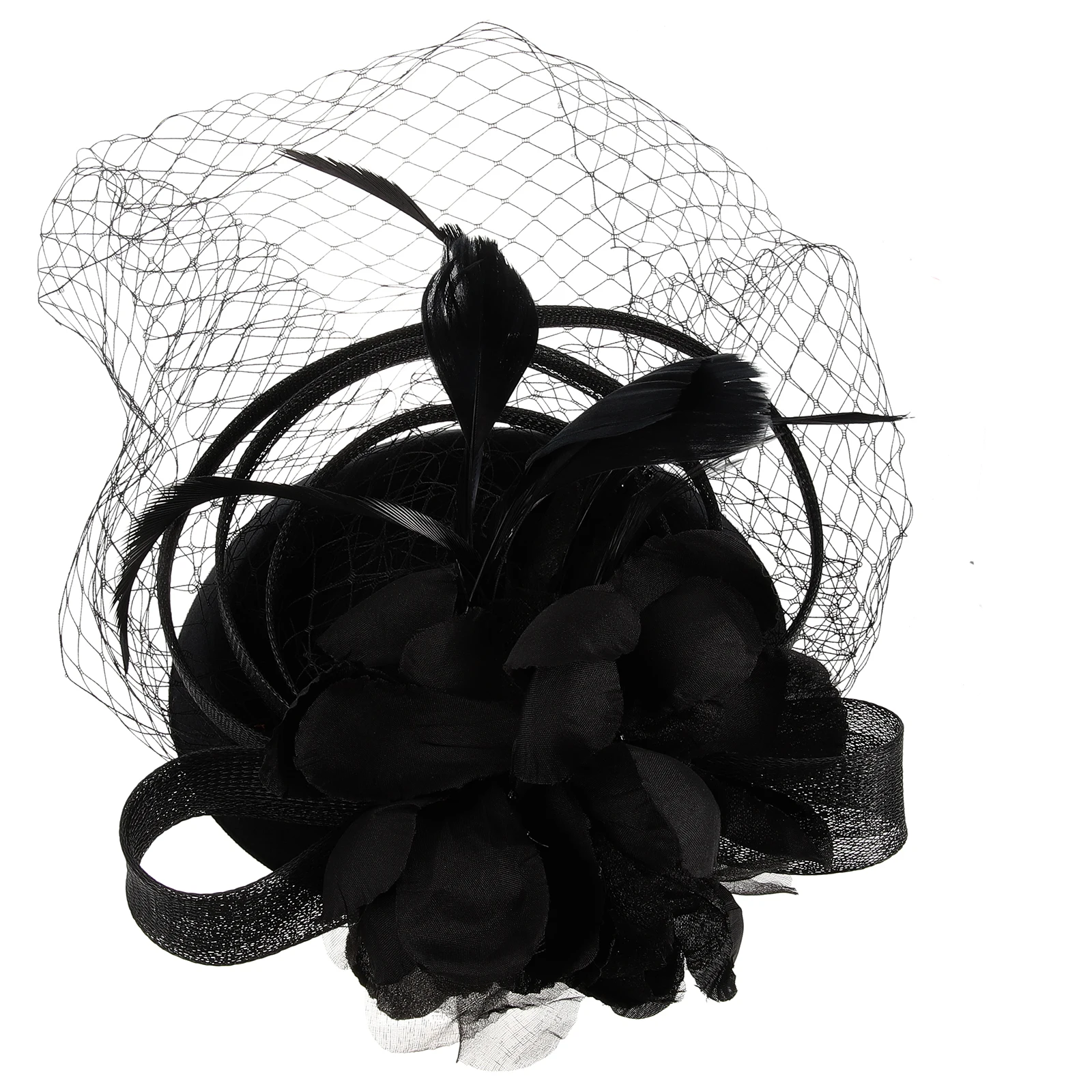 

Vintage Hair Accessories Fascinator Headband Women Headdress Tea Party Hat Bridal Wedding Bride Hairstyle Decorated Charm