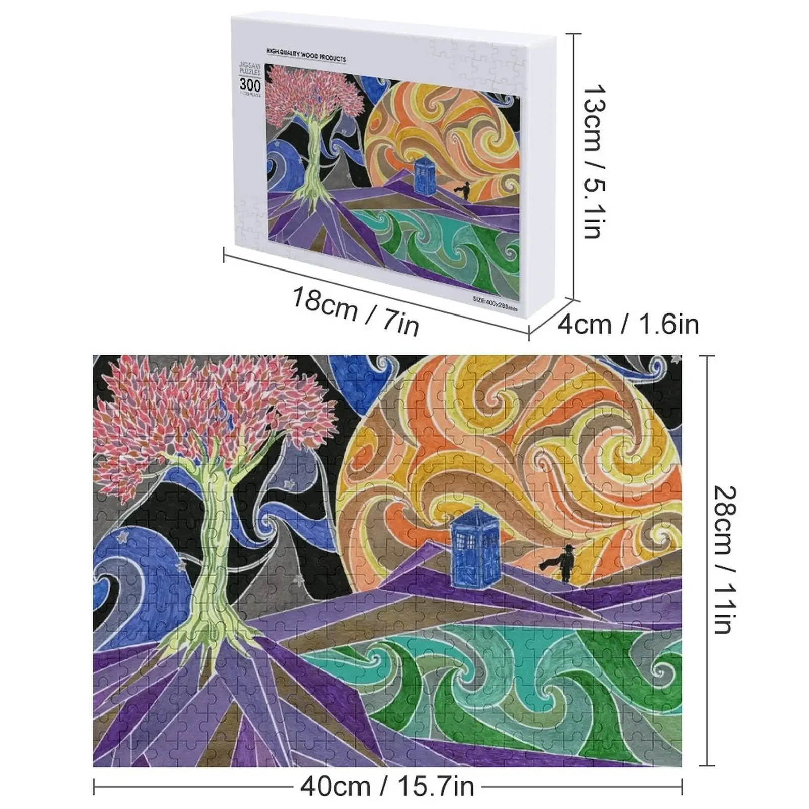 시간을 초월한 직소 퍼즐 예술 작품 맞춤형 선물 어린이를 위한 참신한 장난감 2022 나무 사진 맞춤형 퍼즐