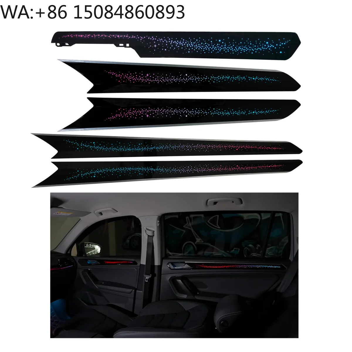 2017-2021 Compact SUV Galaxy Dynamic Ambient Light Screen Controlled 12V Interior Lighting Upgrade Parts