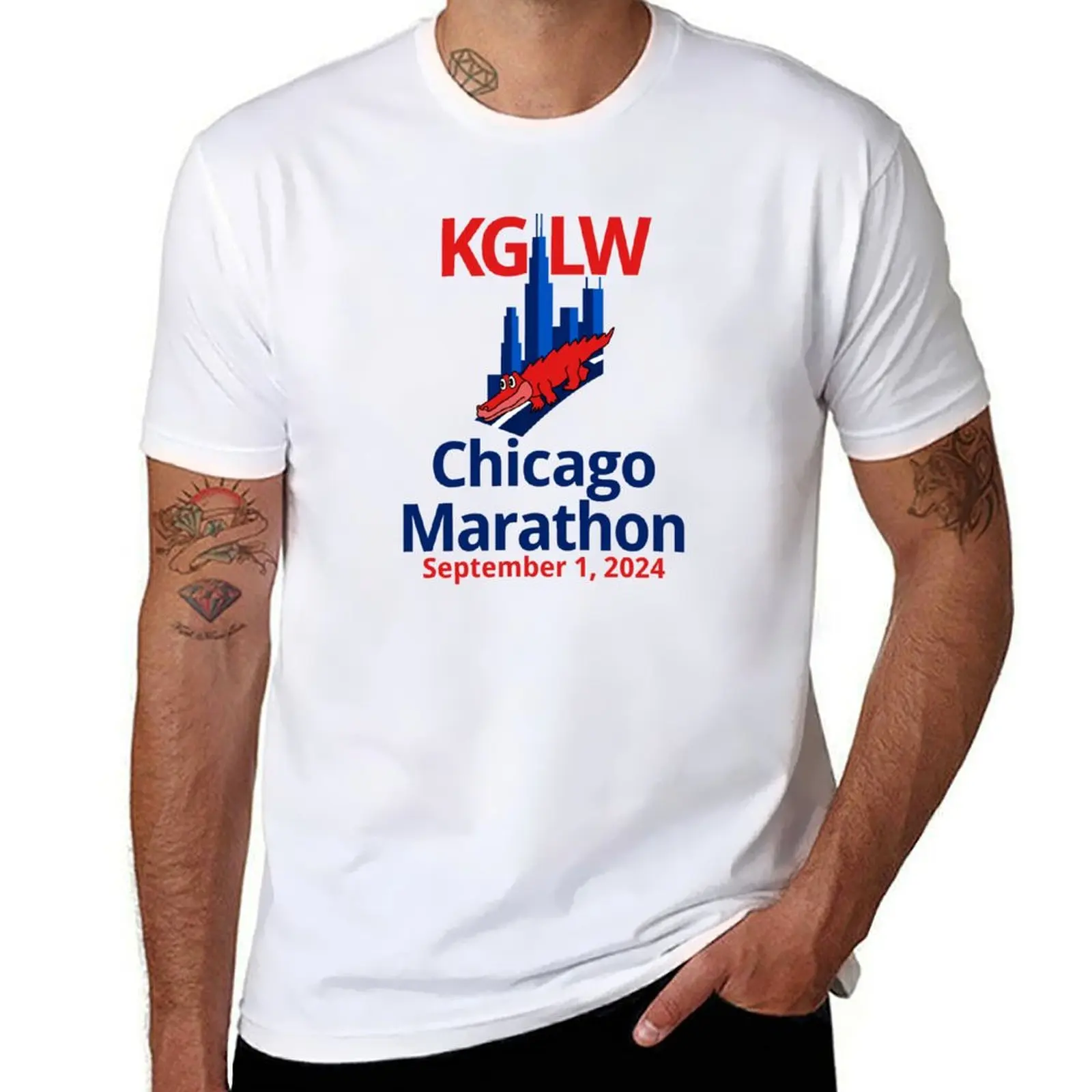 

King Gizzard and the Lizard Wizard Chicago Marathon September 1, 2024 T-Shirt man t shirt luxury mens graphic t shirts T-Shirt