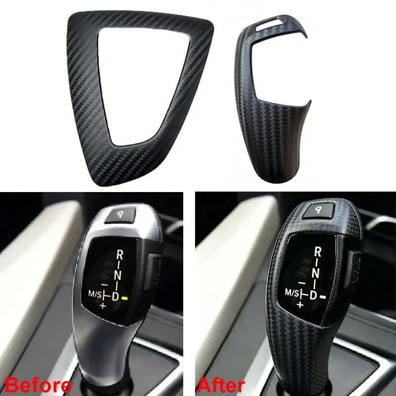 Für BMW 1 2 3 4 Serie F20 F21 F22 F23 F30 F31 F32 F33 F34 F35 F36 GT RHD Auto Getriebe Shift Panel Rahmen Schaltknauf Abdeckung Kopf Trim – Detail 1