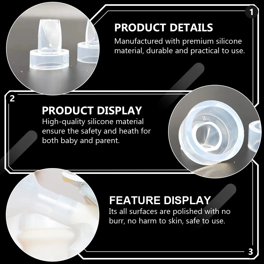 

10pcs Breast Pump Duckbill Valves Replacement Silicone Anti-Backflow Valves For Manual Breast Milk Pump Accessories Baby Care