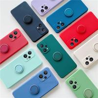 Original Liquid Holder Ring Case On For Oppo Realme 9 8 Pro Plus 9i 8i 5G 9pro A9 A5 2020 Soft Tpu Silicone Back Cover