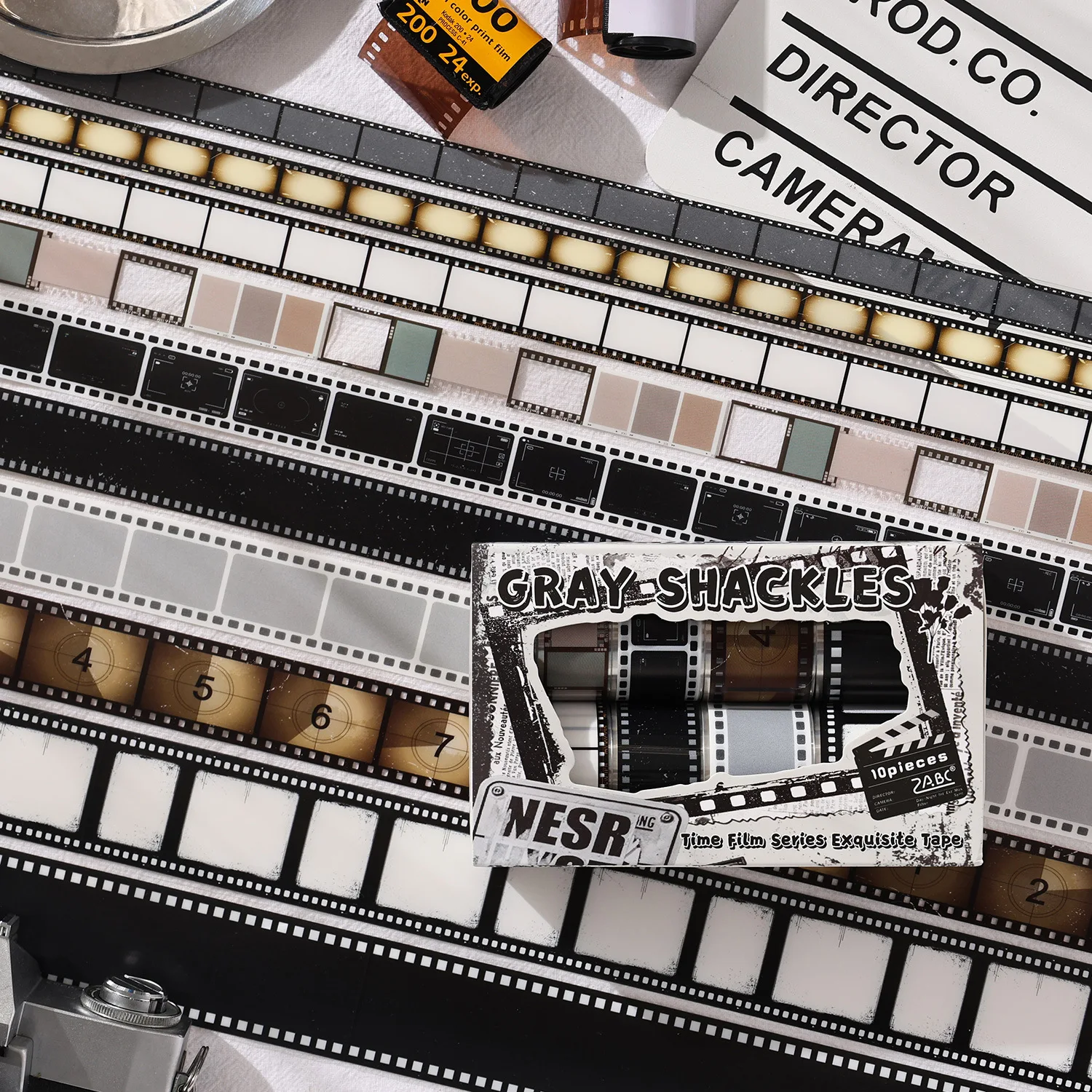 

Journamm 10 рулонов/коробка пленочная рамка ленты наклейки винтажные самоклеящиеся ПЭТ фото границы для украшения журнала для скрапбукинга