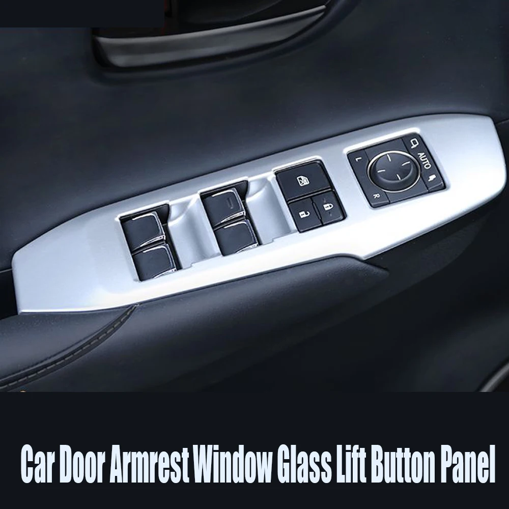 

ABS Matte For LEXUS NX NX200T NX300H 2015-2019 LHD Door Armrest Window Lift Button Panel Cover Trim Accessory