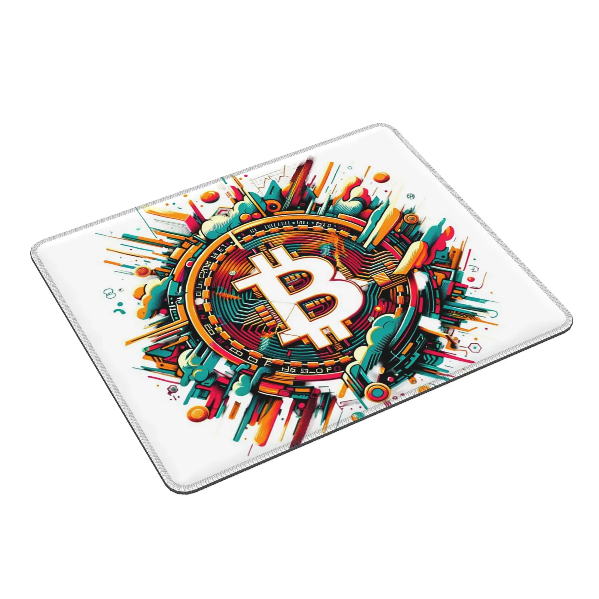 Bitcoin Cryptocurrency Art Mouse Pad Computer Keyboard Mouse Mat Gamer PC Laptop Desk Mat Office Accessories Table Mats