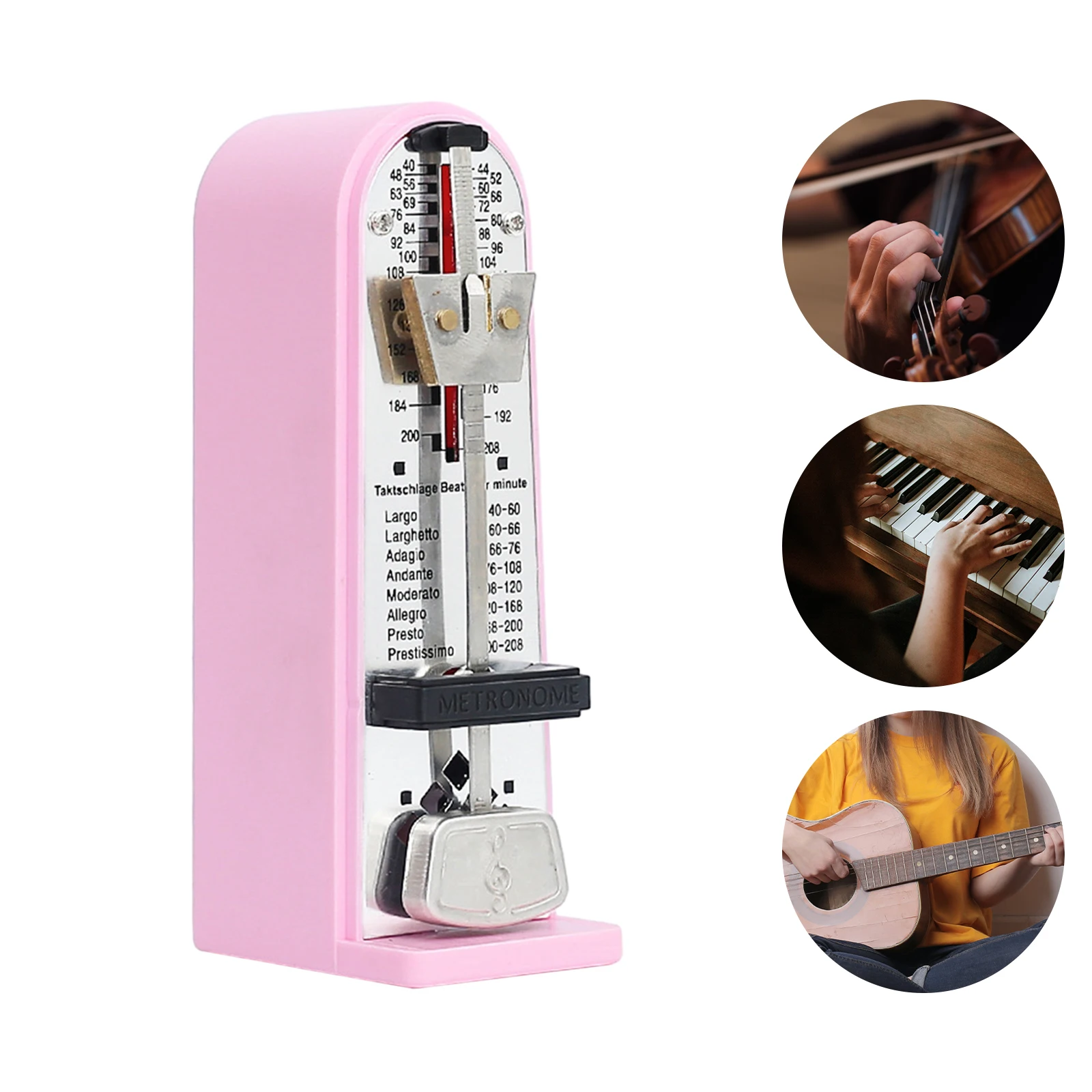 Mechanical Metronome Universal Metronome for Guitar Ukulele Music Instrument Universal Metronome High Precision Tempo Beginners