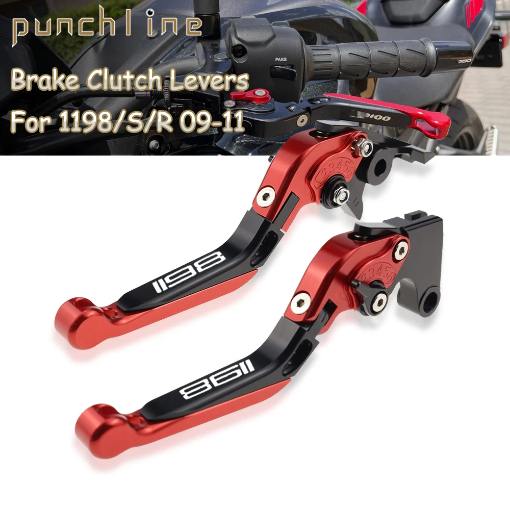 

Fit 1198 2009-2011 Adjustable Clutch Handles For 1198S 1198R Folding Extendable Brake Levers