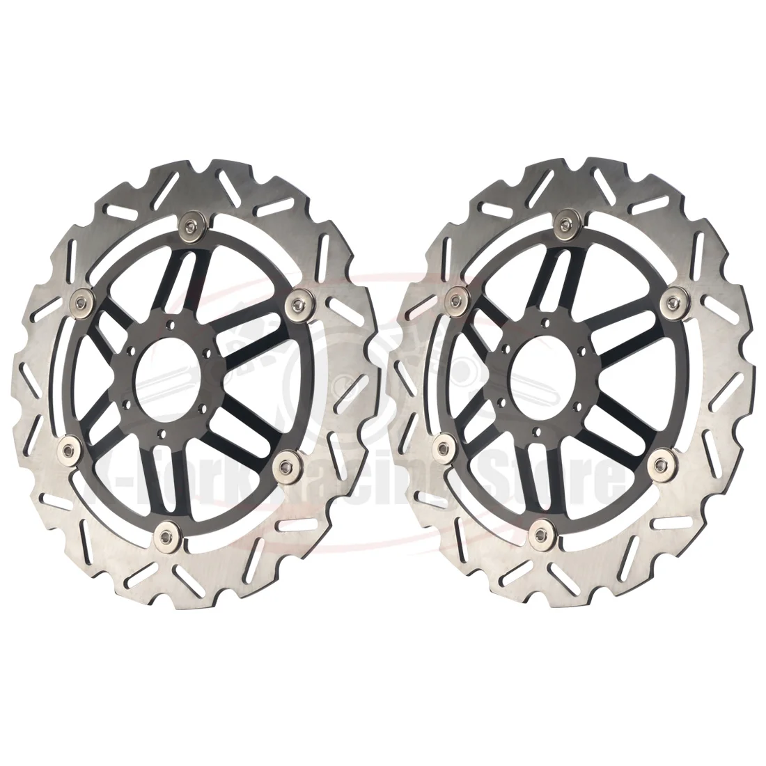 Motorcycle Front Brake Disc Rotors For Honda HONDA CBR1100XX Blackbird 1997-1998 45120-MAT-003 45220-MAT-003 Gold Black Pair