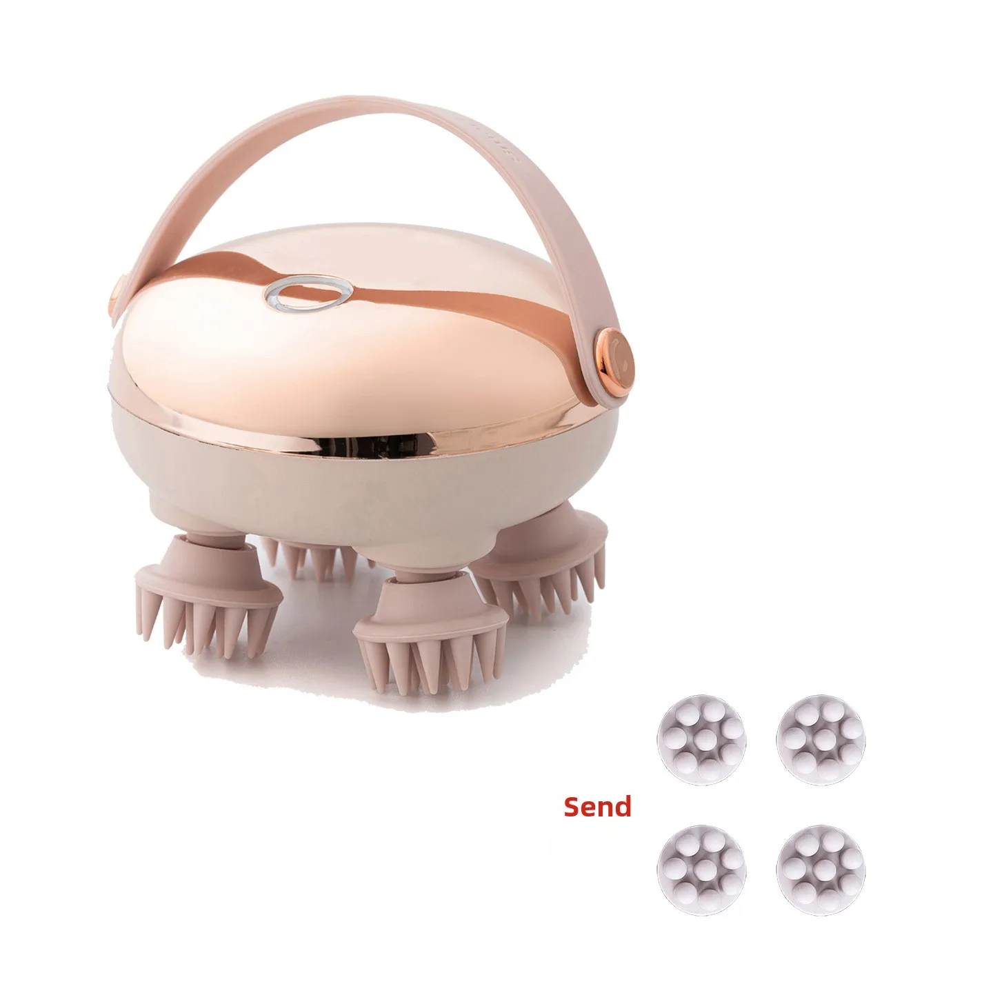 Portable Electric Scalp Massager Simulate Human Hand Massage Waterproof Head Massager for Scalp Neck Shoulder Relaxation