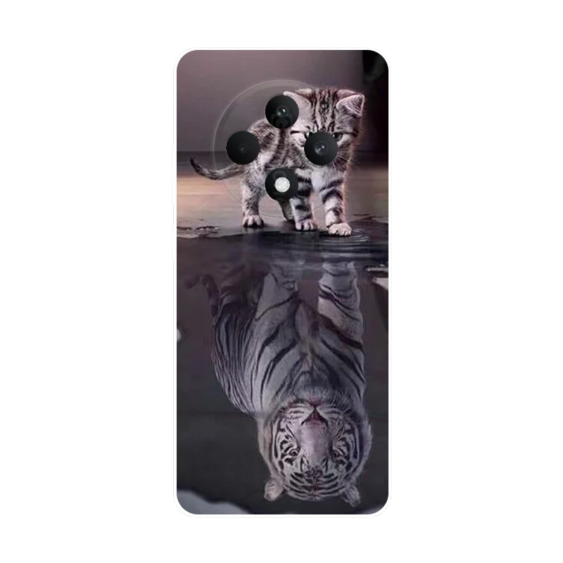 For OPPO Reno 12 FS 5G CPH2637 Reno12 FS 4G CPH2687 Case Wolf Soft Silicone Bumper Cover For OPPO Reno 12FS Reno12F Phone Case
