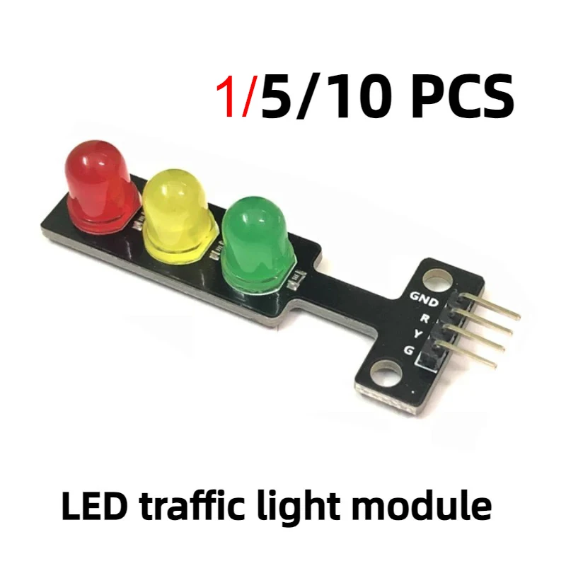 5V LED Traffic Light Module Red Yellow Green Indicator Signal Board Parts Set Compatible for Arduino DIY Electronics