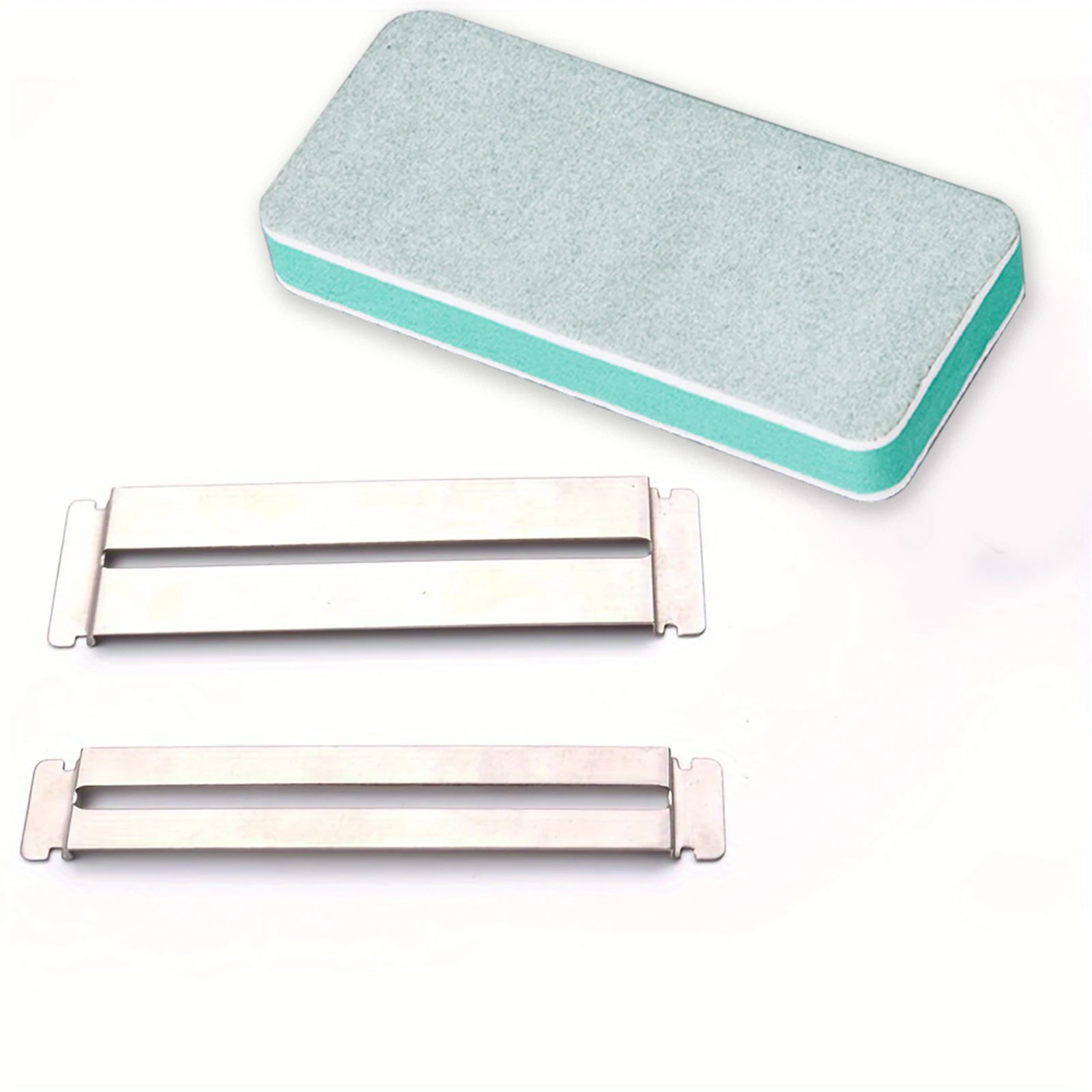 3-teiliges Premium-Set zum Polieren und Wartung von Gitarren- und Bassbünden, professioneller Bundschleifblock mit Griffbrettschutz-Unterlegscheiben – Detail 5