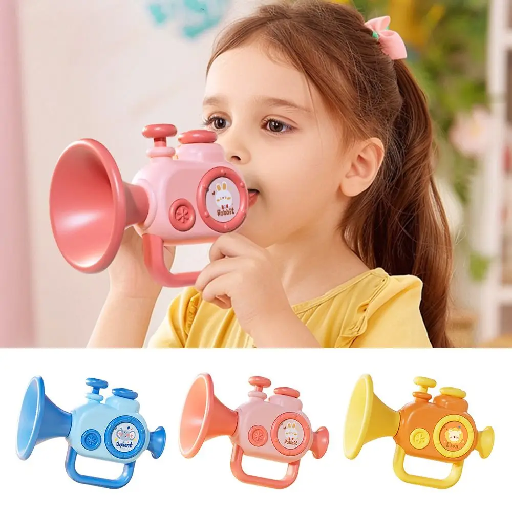 

Multicolor Interesting Trumpet Toy Plastic Anti-scratch Mini Musical Instrument Cognition Sound Music Toys Enlightenment Toys