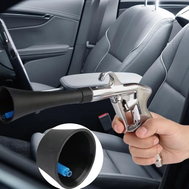 

Air Blow Car Wash Gun Efficient Dry Cleaning Gun High Pressure Tornado Dust Blowing Gun Professional Car Interior Cleaning