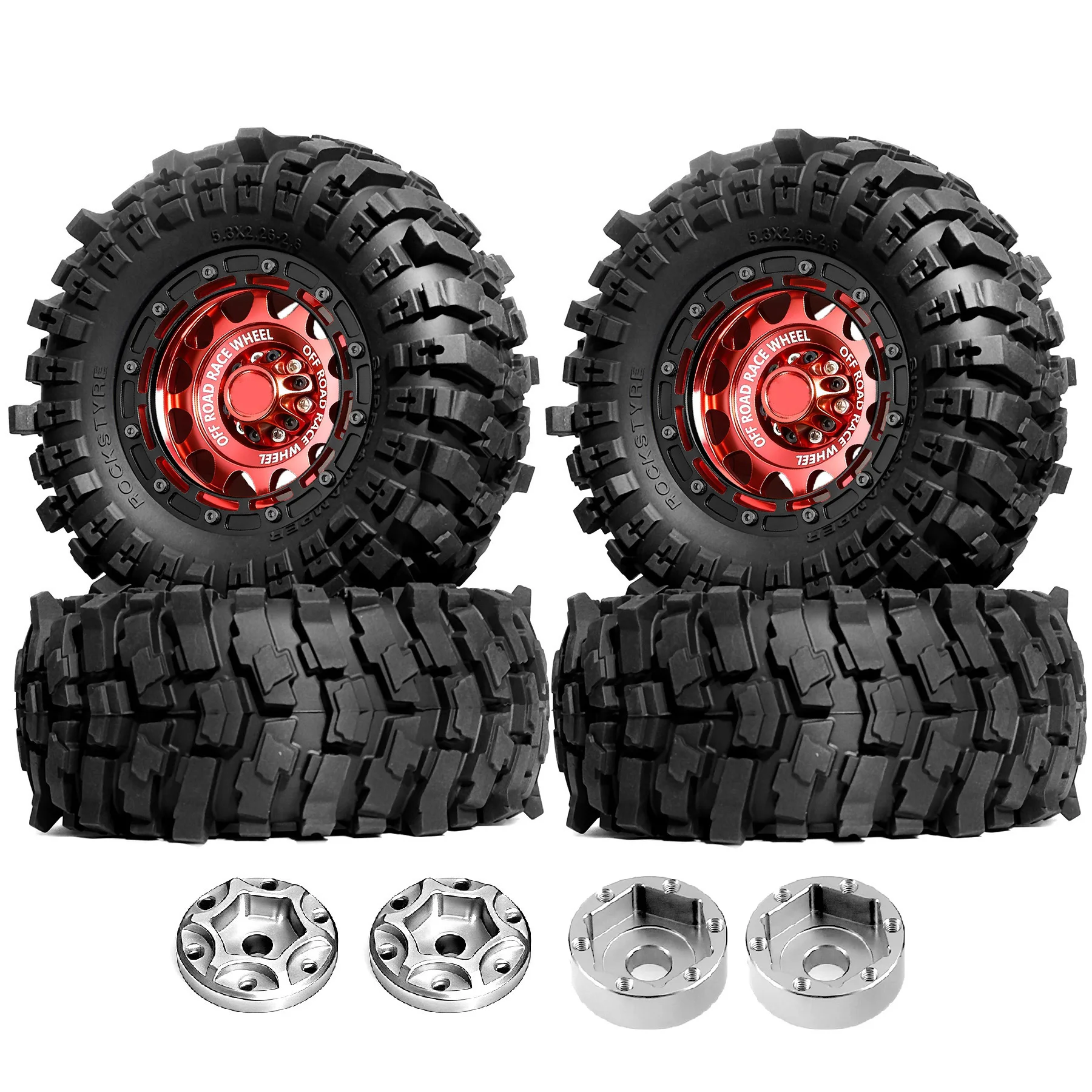 

2,6 "комплект колесных шин Swamp Claw, грязеотводные шины 132*58 мм для 1/7 1/8 1/10 RC гусеничного автомобиля ﻿