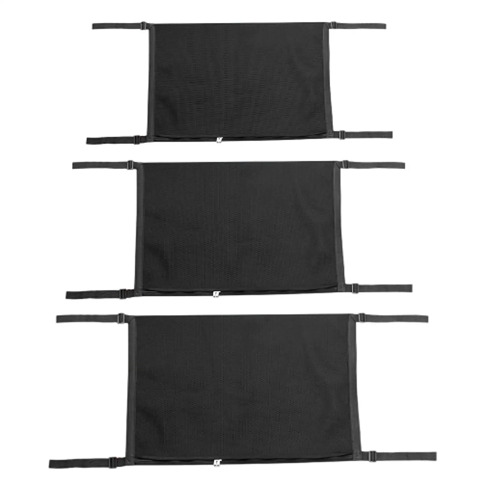 

Car Ceiling Cargo Net Organizer Sandwich Cloth Overhead Mesh Storage Bag with Zipper for Caravans and Cars