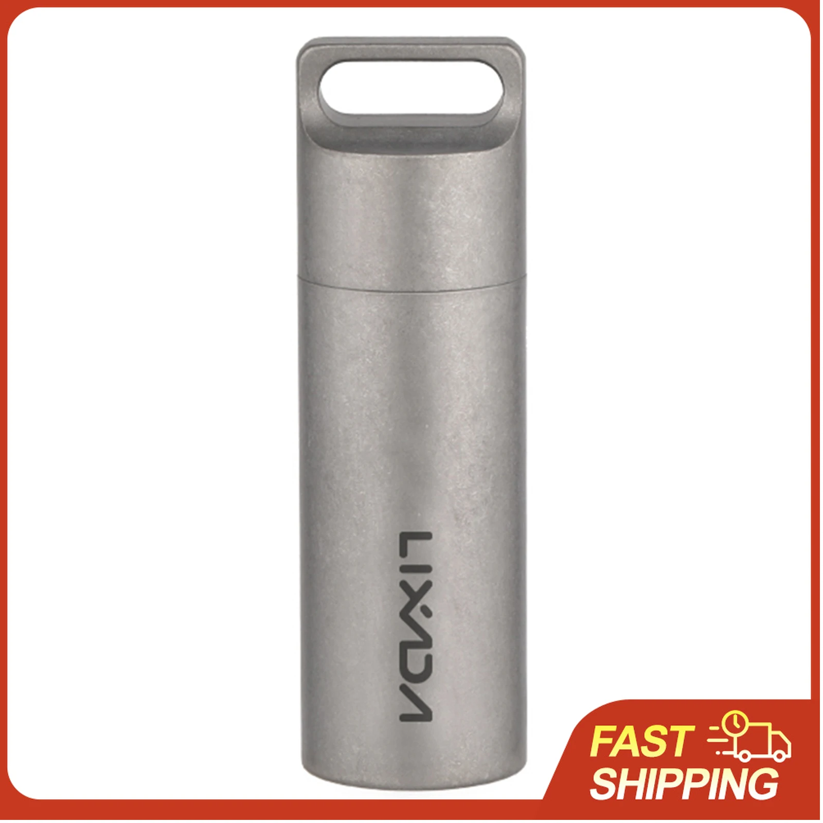 Pillendose aus Titan Wasserdichter Mini-Pillenhalter Umweltfreundliche Taschenpillenbox für Outdoor-Reisen Camping Wandern Notfall-EDC-Werkzeug