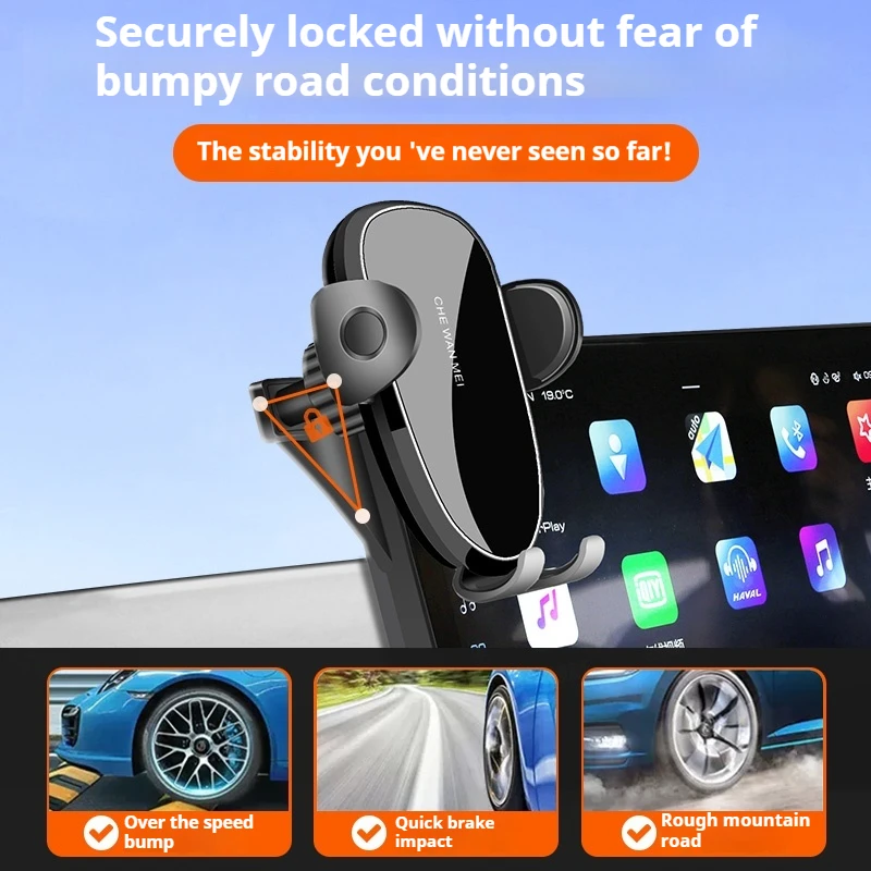 Car Phone Holder For Volkswagen VW Sharan 7N 2012-2019 Strong Special Fixed Bracket Base Wireless Charging Stand Accessories
