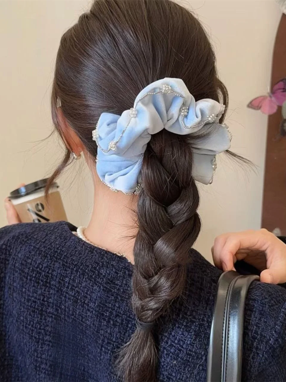 elasticos-de-cabelo-em-veludo-azul-claro-delicado-com-strass-faixas-de-cabelo-macias-para-coque-luxuosas-e-delicadas-novo-estilo-acessorios-de-moda-coreana
