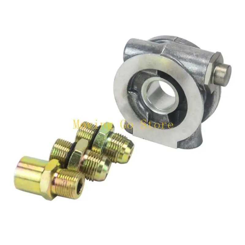 

B5XD Metal Oil Coolers Adapter With Thermostatic Pellet 74°C Close 78°C Full Shut Oring Design Prevent Unwanted Leaks For Car