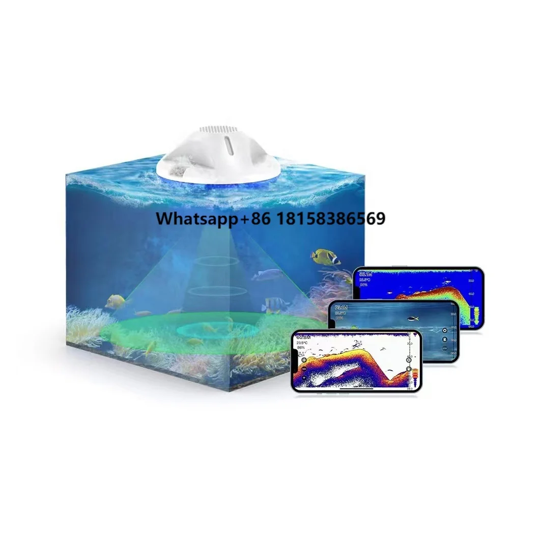 

WINFULL SmartPhone Wireless Control Underwater Echo Sounder Portable Sonar Sensor for Fishing Boat Ice Fishing