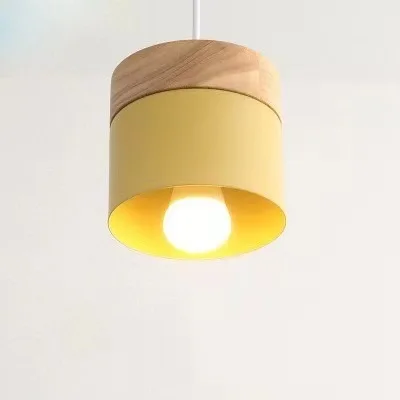 Nordic Creative Modern Iron Art Corridor Light Single Head Bedroom Bedlight Macaron Small Pendant Light - view 3