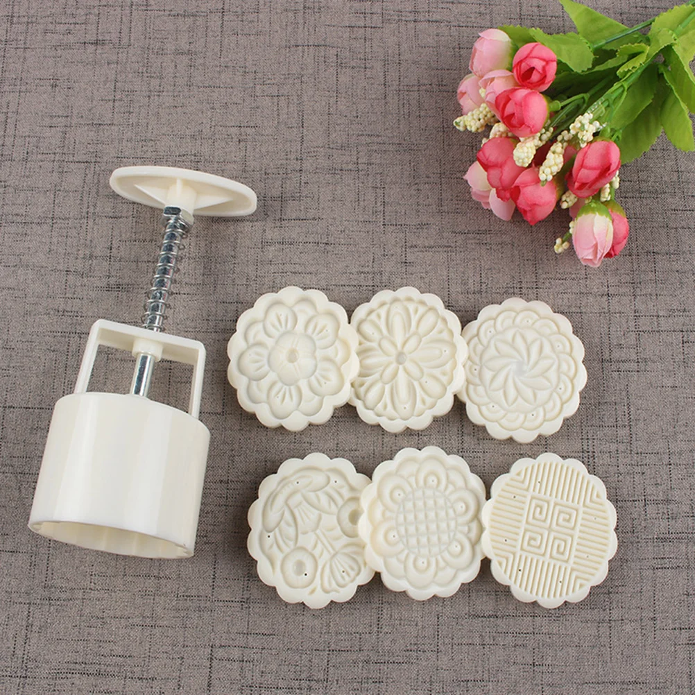 

1pcs Moon Cake Bakeware Kitchen Gadgets Fondant Tools Safe Food Handmade Moon Cake Baking Tools Mould Grade ABS Material
