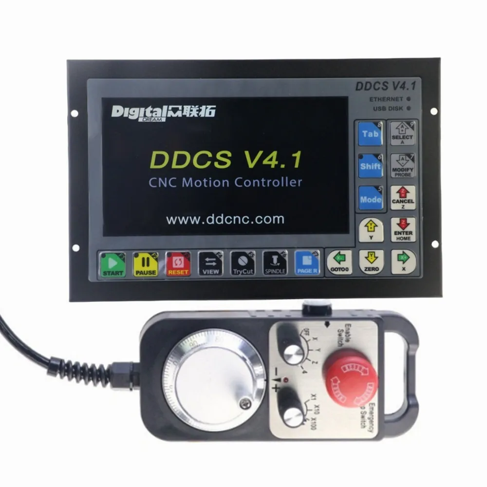 Ddcsv4.1 numerical control offline controller 3 axis 500Khz G code Mach3 USB Ethernet similar Gsk numerical control controller