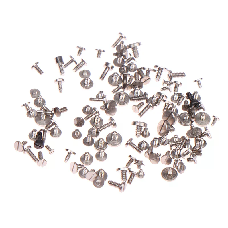 【New】100Pcs Tiny Precision Mixed Multi-size Watch Screws Movement Repair Tools Part For Watchmaker