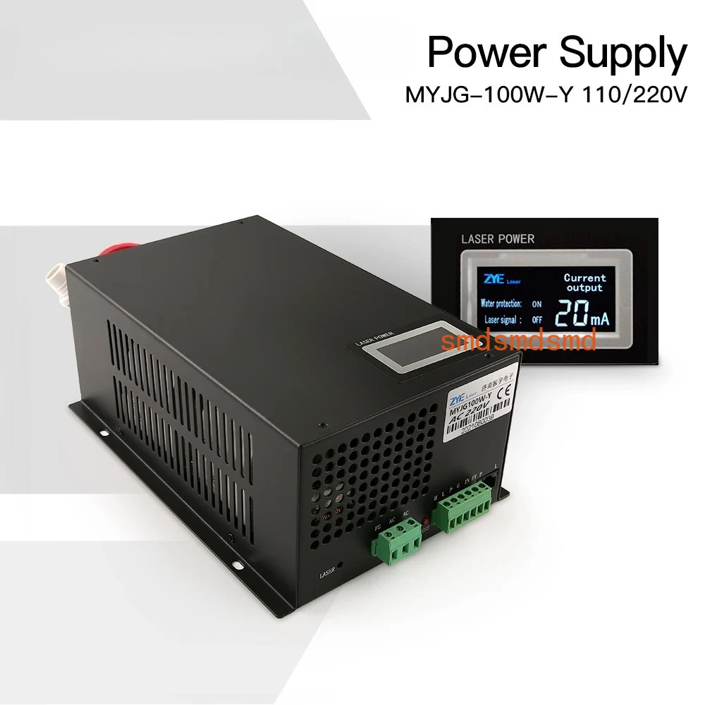 MYJG 100W CO2 Laser Power Supply Replacement for Reci EFR Yongli CDWJ CO2 Laser Engraving Cutting Machine Category