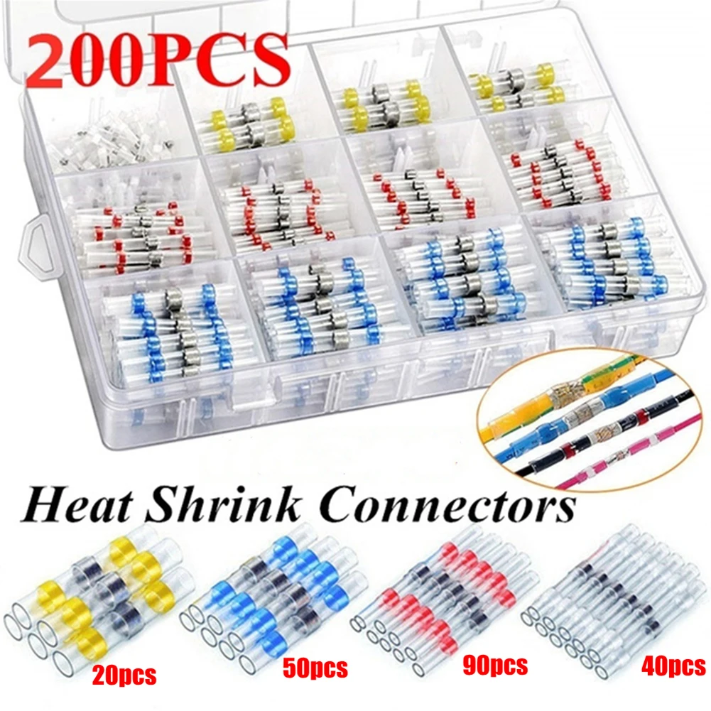 

150pcs Heat Shrinkable Waterproof Insulated Terminal Block Solder Tube Series Combination Terminal Block