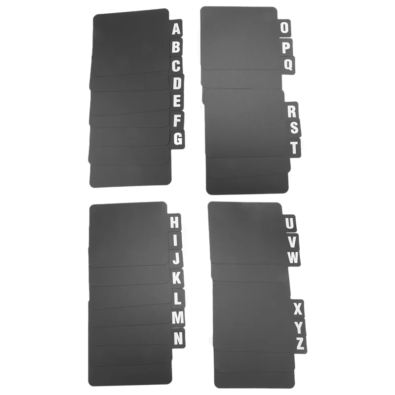 FULL-156 قطعة فواصل تسجيلات الفينيل DVD فواصل أبجدية A-Z فواصل أبجدية منظم تسجيلات الفينيل مع الأبجدية