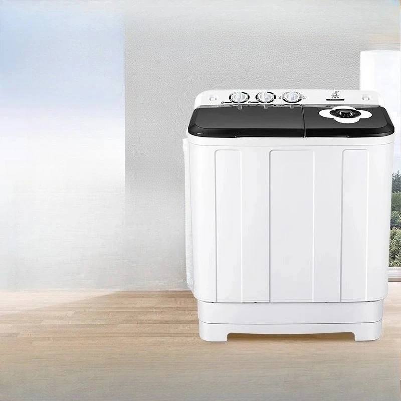 Twin Tub Washing Machine  Semi-Automatic | Ultra-Quiet  Compact Design for Apartment  Mini Dual Tub Washer Dryer Combo