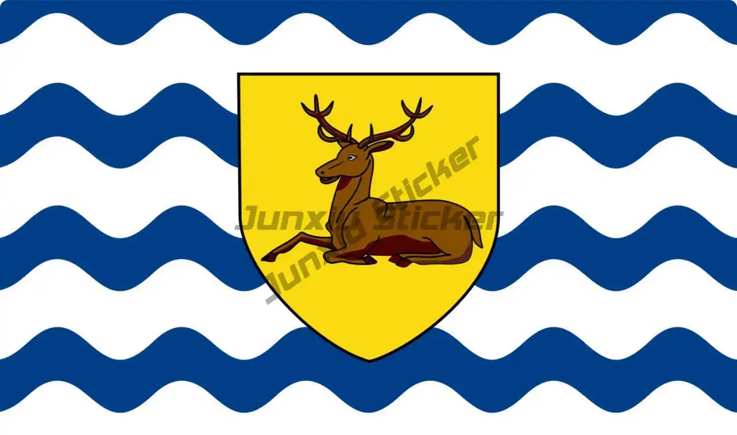 

HERTFORDSHIRE EMBLEM FLAG VINYL STICKERS CAR VAN TRUCK TAXI LORRY