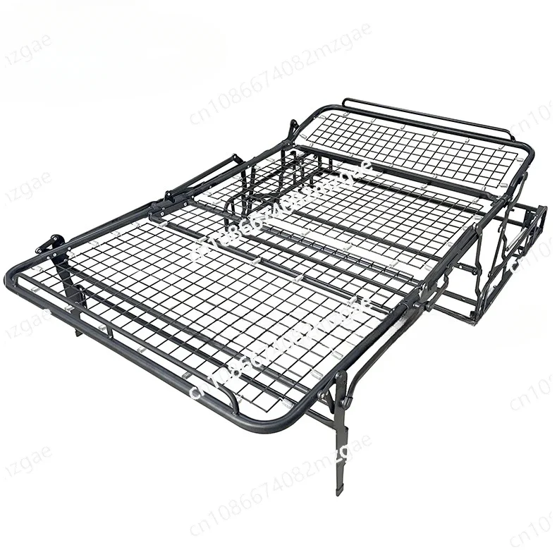 Multi-function Folding Sofa Bed Iron Frame Invisible Folding Sofa Hardware Three Fold Iron Mesh Steel Frame Small Household