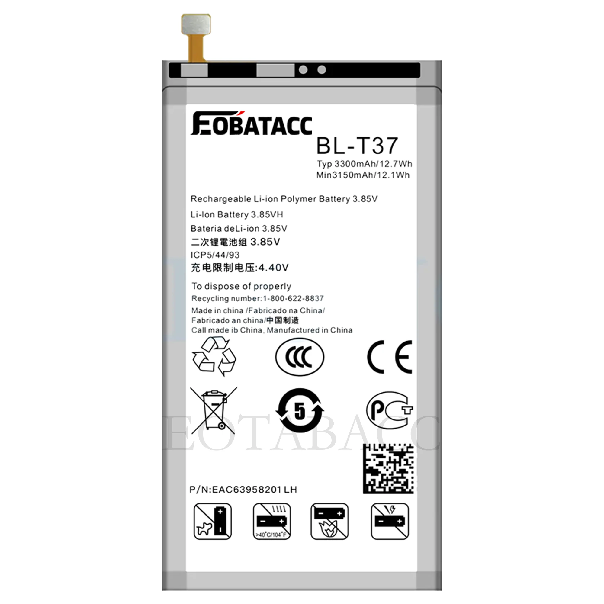 BL-T41 BL-T42 BL-T44 BL-T46 Battery For LG G8 ThinQ/G820 V50/ThinQ/V50S/G8X Stylo 5/K50/Q60/K40S/X6-2019/V60 ThinQ Batteries