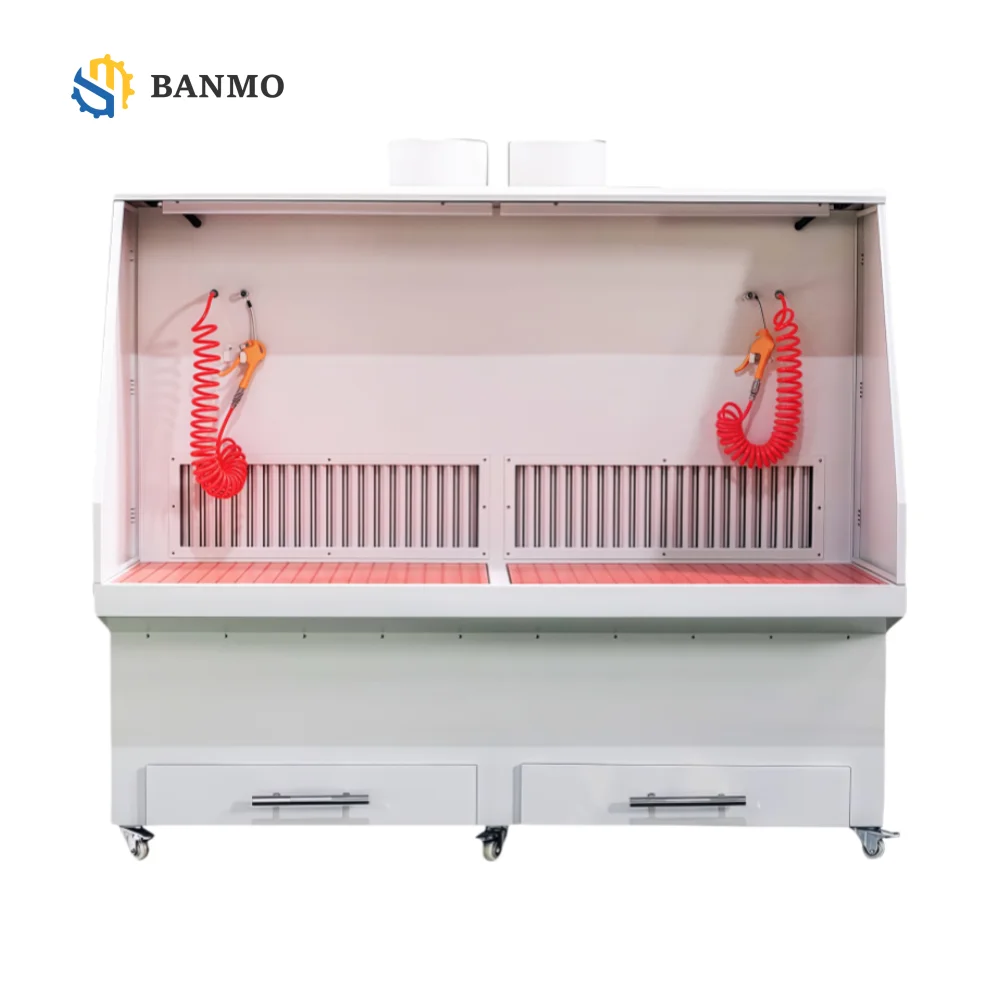 High Efficiency Dry Sandblasting Grinding Polishing Sanding Workbench Under Suction Motor Dust Collector 99.99% Filtration