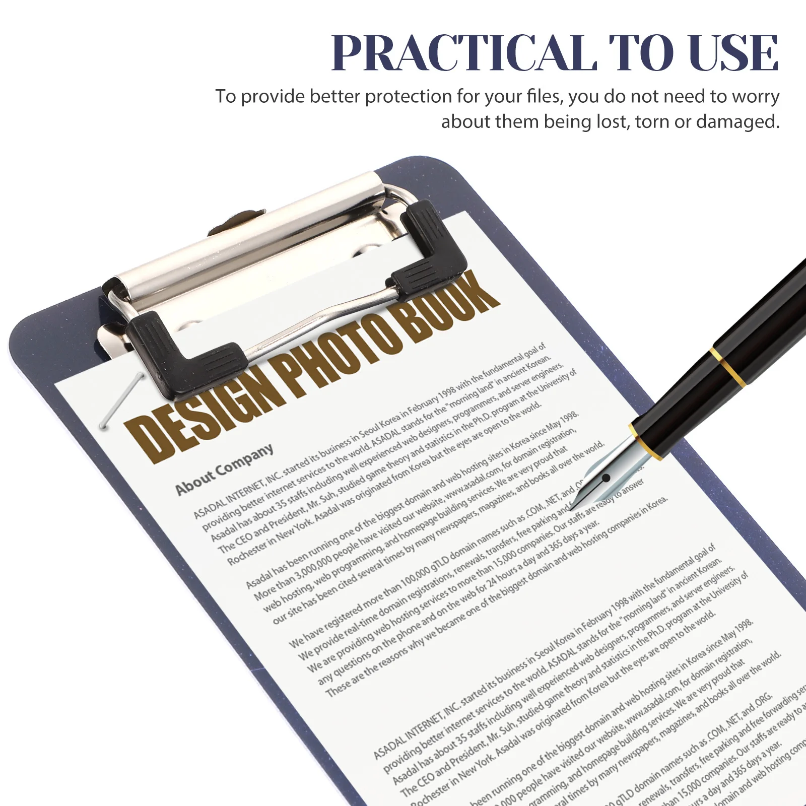 

2Pcs Clipboard Multifunctional Thickened Writing Board Document Holder Portable Paper Organizer Office Conference Supply