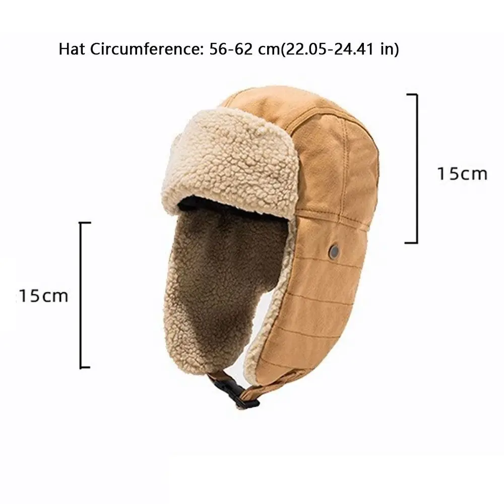 Windproof Winter Bomber Hats Ear Protection Thickened OutdoorsThick Balaclava Warm Accessories Winter Ski Caps for Men Women view 5
